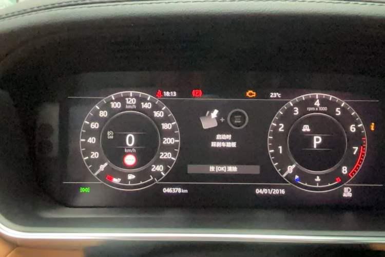 Used Land Rover Range Sport 2022 3.0 L6 YAO Black Edition Odometer Close Up