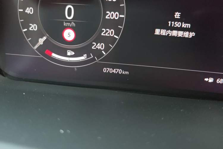 Used Land Rover Range Sport 2022 3.0 L6 YAO Black Edition Odometer Close Up