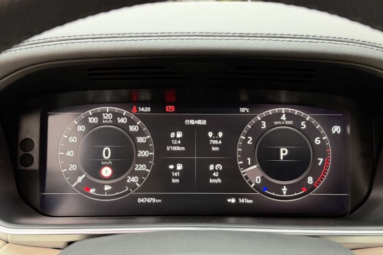 Used Land Rover Range Sport 2022 3.0 L6 Ink Blue Glitter Edition Odometer Close Up