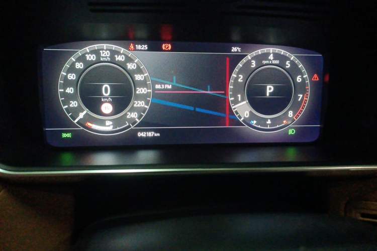 Used Land Rover Range Sport 2022 3.0 L6 YAO Black Edition Odometer Close Up