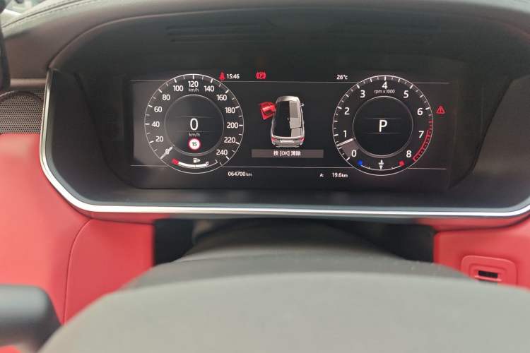 Used Land Rover Range Sport 2022 3.0 L6 YAO Black Edition Odometer Close Up