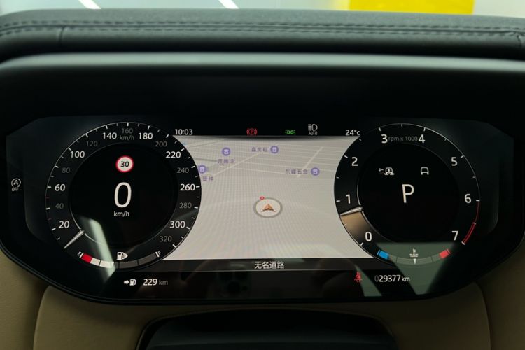 Used Land Rover Range Sport 2023 400PS Dynamic SE Odometer Close Up