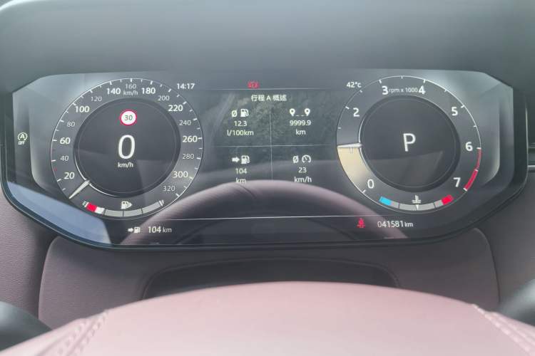 Used Land Rover Range Sport 2023 400PS Dynamic SE Odometer Close Up