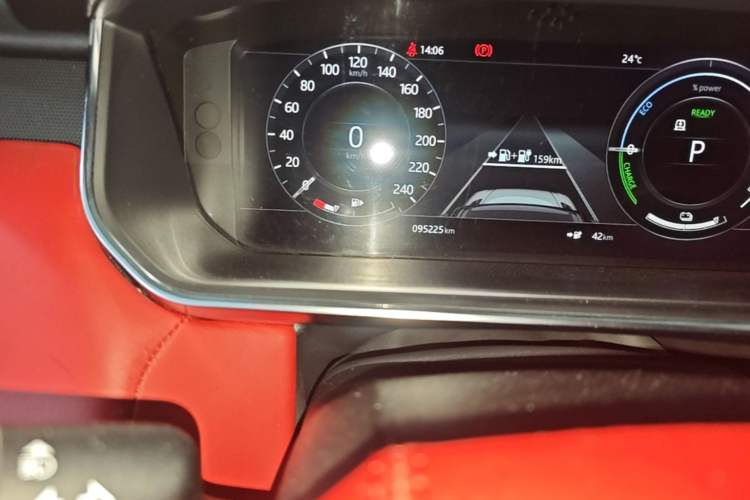 Used Land Rover Range SportNew Energy 2018 P400e Odometer Close Up