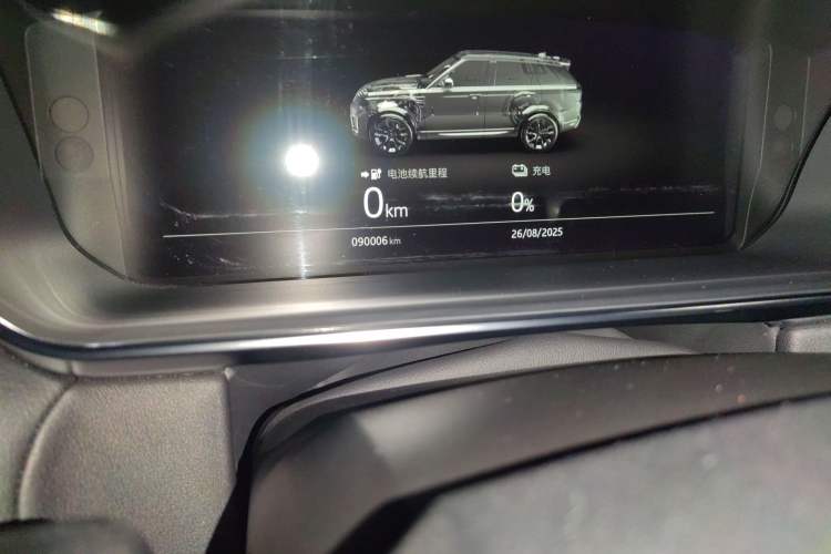 Used Land Rover Range SportNew Energy 2018 P400e Odometer Close Up