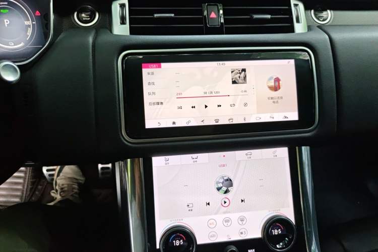 Used Land Rover Range SportNew Energy 2018 P400e Audio And AC Panel