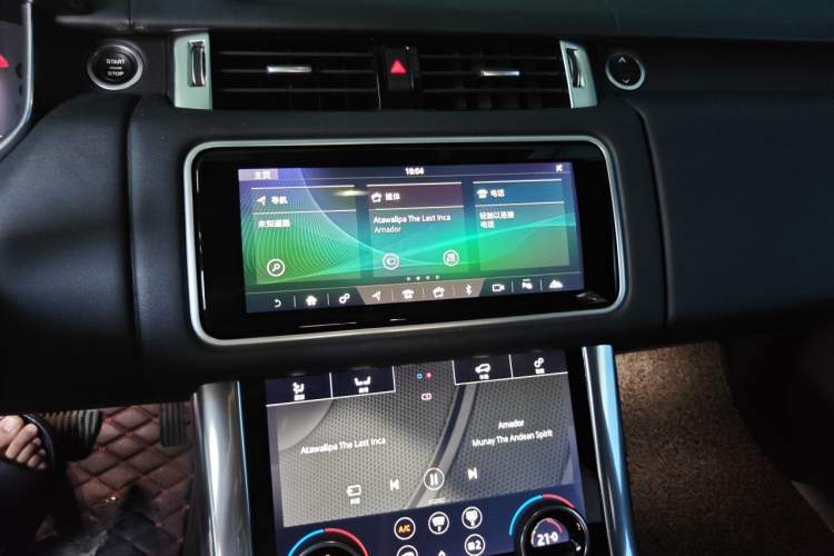 Used Land Rover Range SportNew Energy 2018 P400e Audio And AC Panel