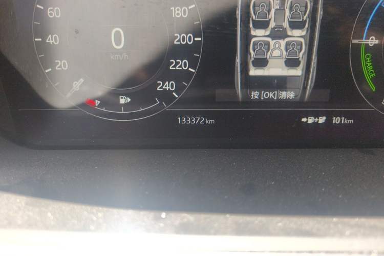 Used Land Rover Range SportNew Energy 2018 P400e Odometer Close Up