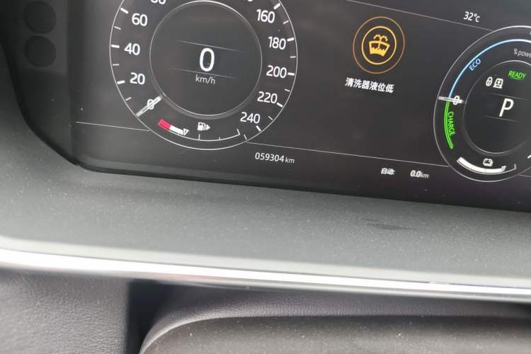 Used Land Rover Range SportNew Energy 2019 P400e HSE Odometer Close Up