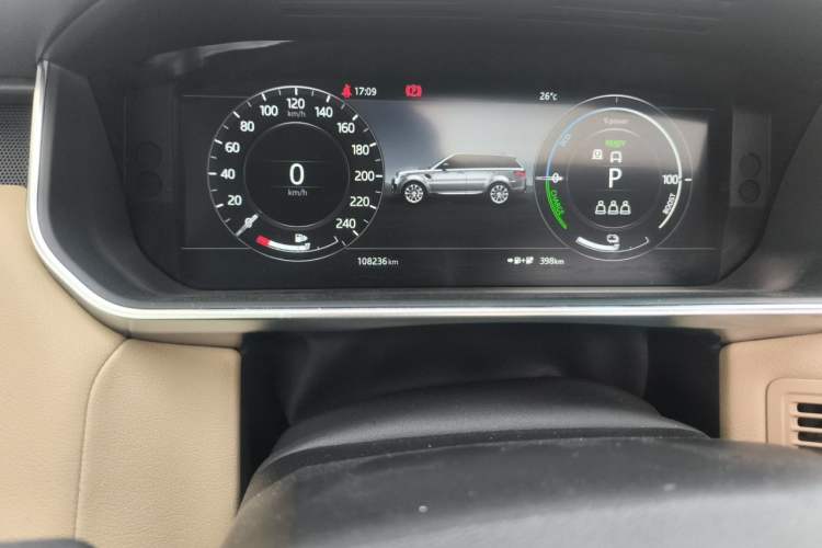 Used Land Rover Range SportNew Energy 2020 P400e SE Odometer Close Up
