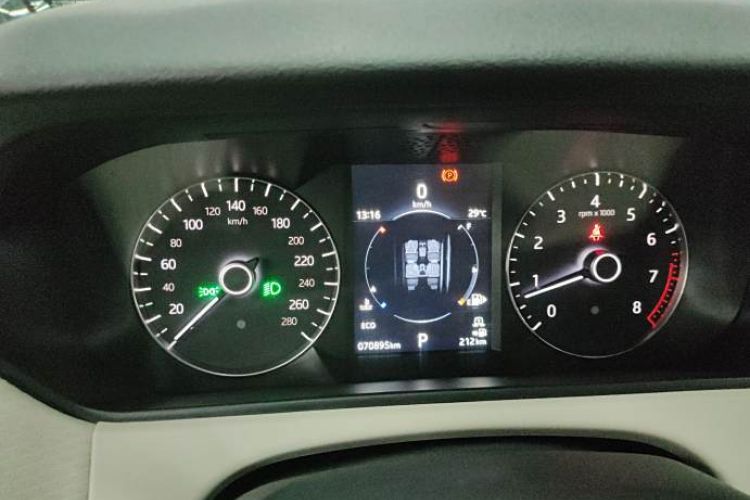 Used Land Rover Range Velar 2017 P380 S Odometer Close Up