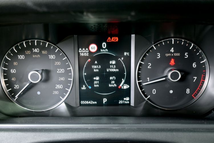 Used Land Rover Range Velar 2018 P250 S Odometer Close Up