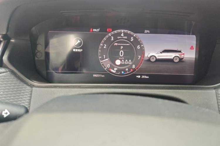 Used Land Rover Range Velar 2019 250 PS Odometer Close Up