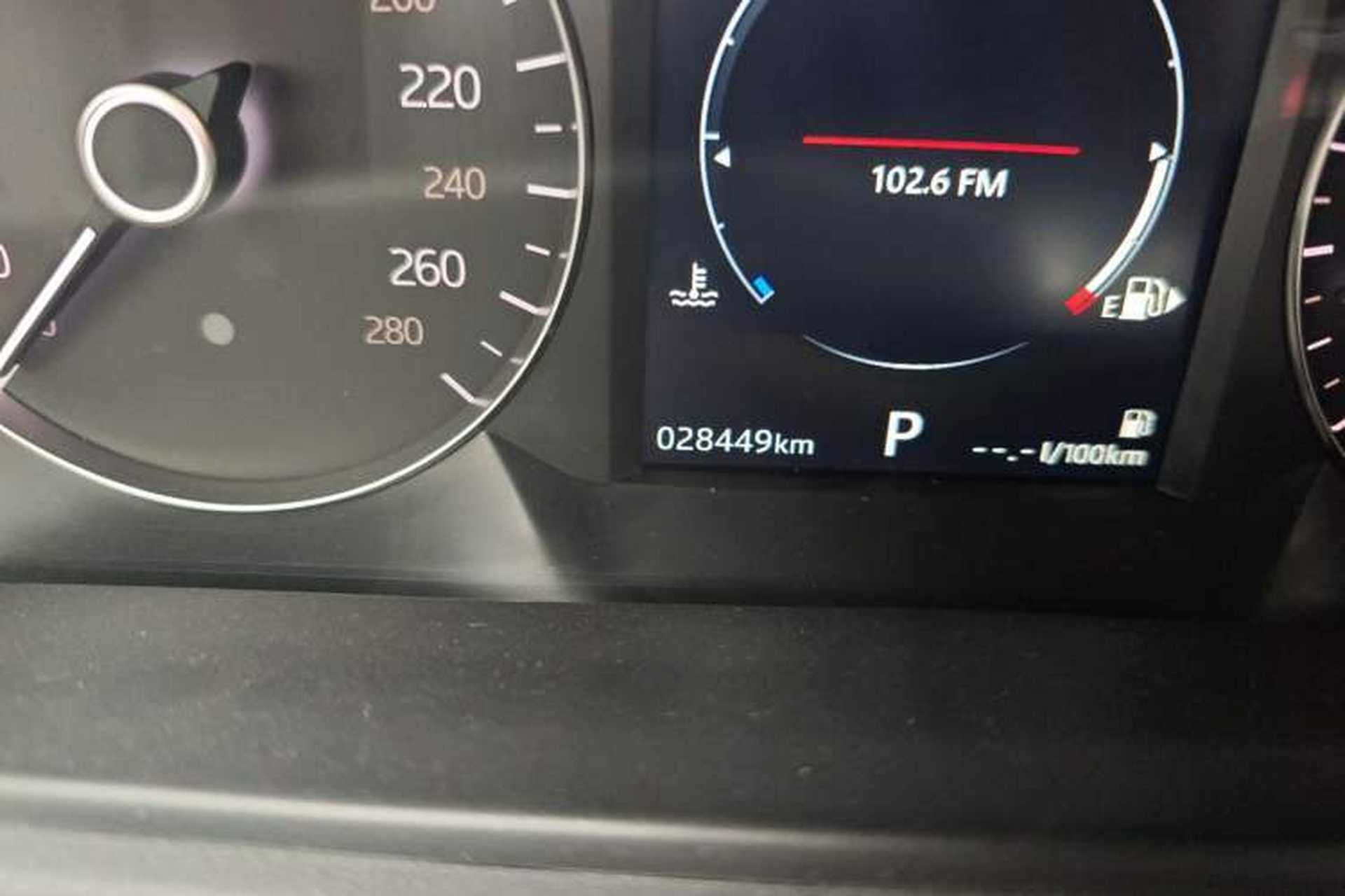 Used Land Rover Range Velar 2020 P250 R-DYNAMIC S Odometer Close Up