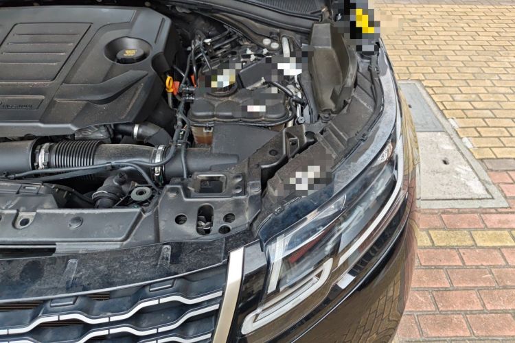 Used Land Rover Range Velar 2021 P250 Sparkling Black Limited Edition Engine Bay Left