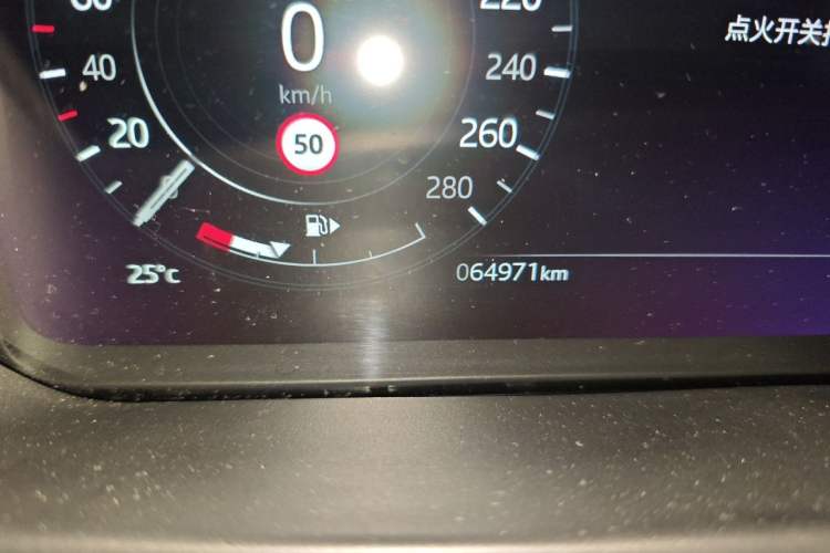 Used Land Rover Range Velar 2021 P250 Sparkling Black Limited Edition Odometer Close Up