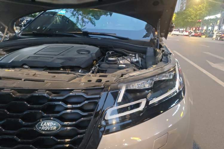 Used Land Rover Range Velar 2021 P250 Sparkling Black Limited Edition Engine Bay Left