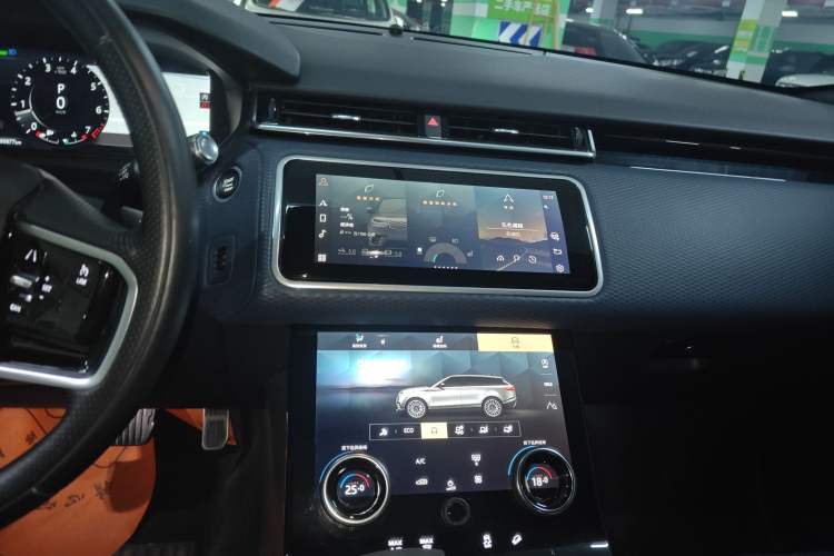 Used Land Rover Range Velar 2021 P250 Sparkling Black Limited Edition Audio And AC Panel