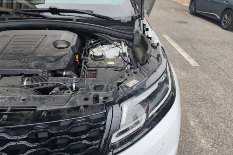 Used Land Rover Range Velar 2021 P250 Sparkling Black Limited Edition Engine Bay Left
