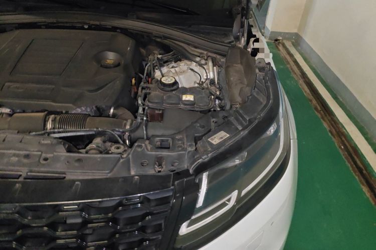 Used Land Rover Range Velar 2021 P250 Sparkling Black Limited Edition Engine Bay Left