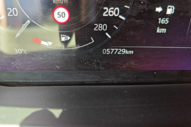 Used Land Rover Range Velar 2022 250 PS Sparkling Heritage Edition Odometer Close Up