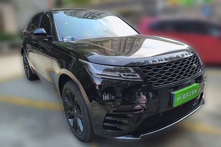 Used Land Rover Range Velar 2023 250 PS Ebony Black Limited Edition Front Right 45 Deg