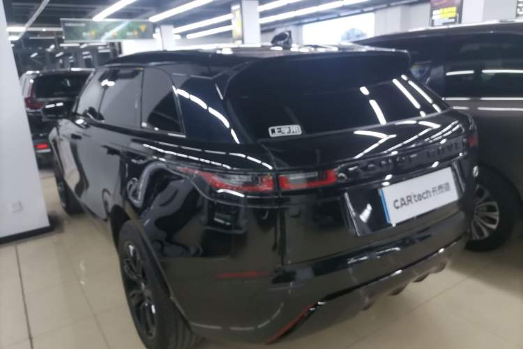 Used Land Rover Range Velar 2023 250 PS Ebony Black Limited Edition Rear Left 45 Deg