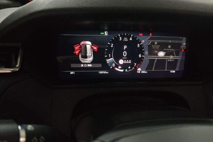 Used Land Rover Range Velar 2023 250 PS Ebony Black Limited Edition Odometer Close Up
