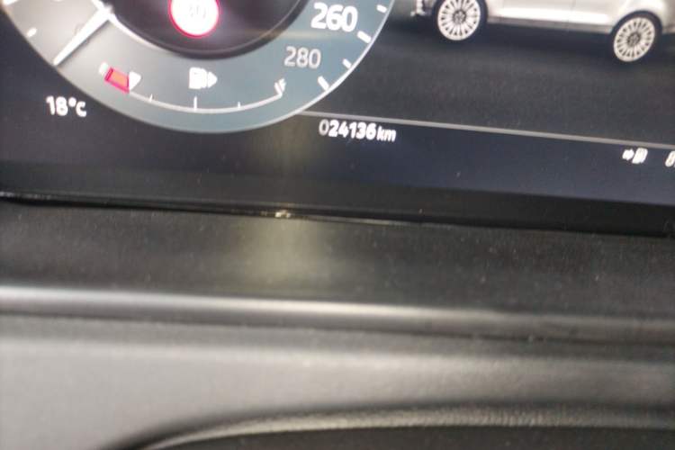Used Land Rover Range Velar 2024 S Model Odometer Close Up