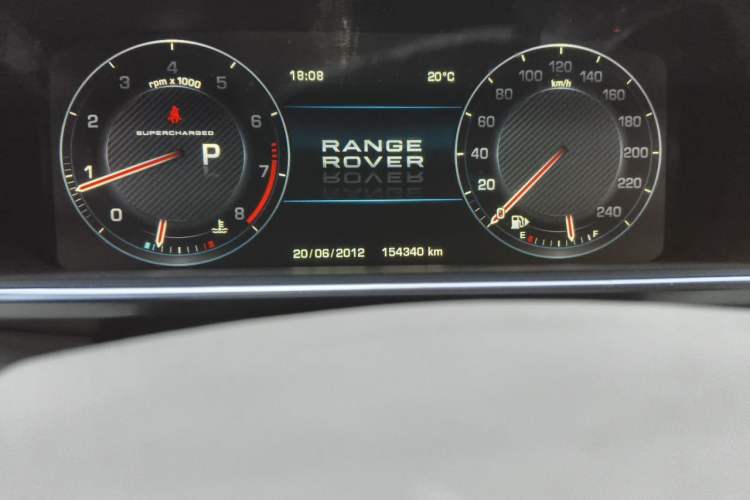 Used Land Rover Range Vogue  Odometer Close Up