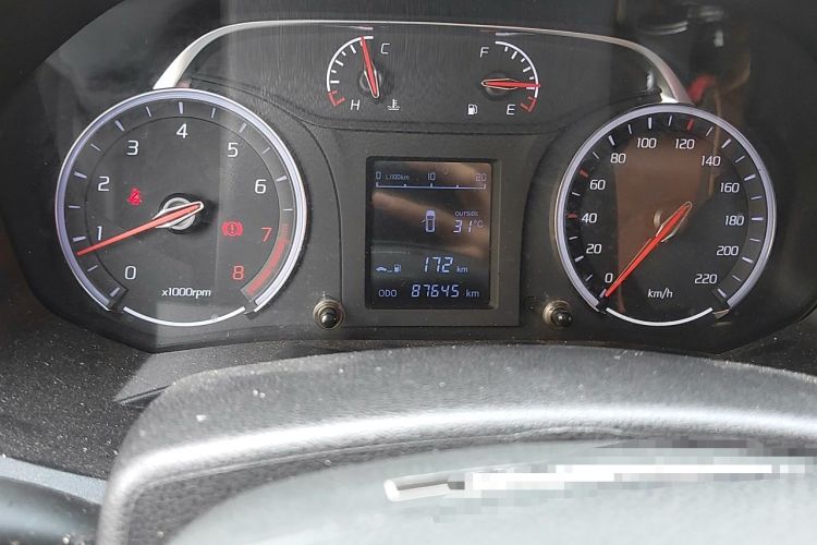 Used Land X2 2017 1.6L Manual Sharp Edition Odometer Close Up