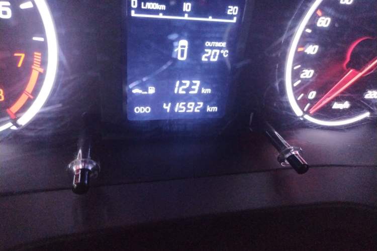 Used Land X2 2017 1.6L Manual Sharp Edition Odometer Close Up