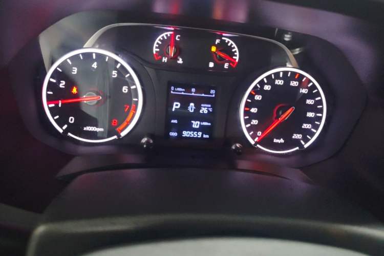 Used Land X2 2017 1.6L Automatic Jingrui Edition Odometer Close Up