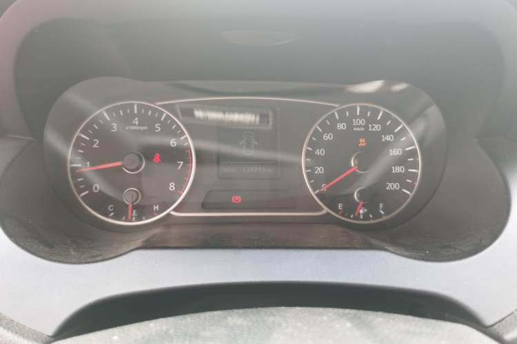 Used Land X7 2018 Jingyue 1.5T Panoramic Luxury Model Odometer Close Up
