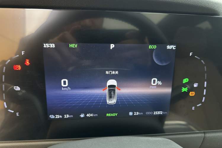 Used Landian E5 2023 1.5L DE-i 110KM Flagship 7-Seater Odometer Close Up