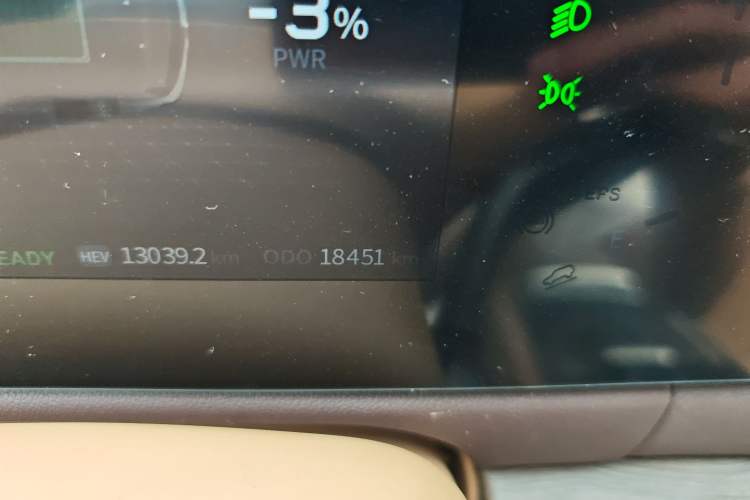 Used Landian E5 2024 Honor Edition 100KM Premium Model 7 Seats Odometer Close Up