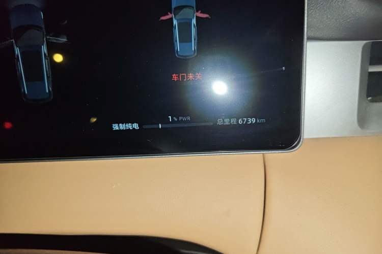 Used Landian E5 PLUS 2025 165 km Long-Range Version PLUS 7-Seater Odometer Close Up