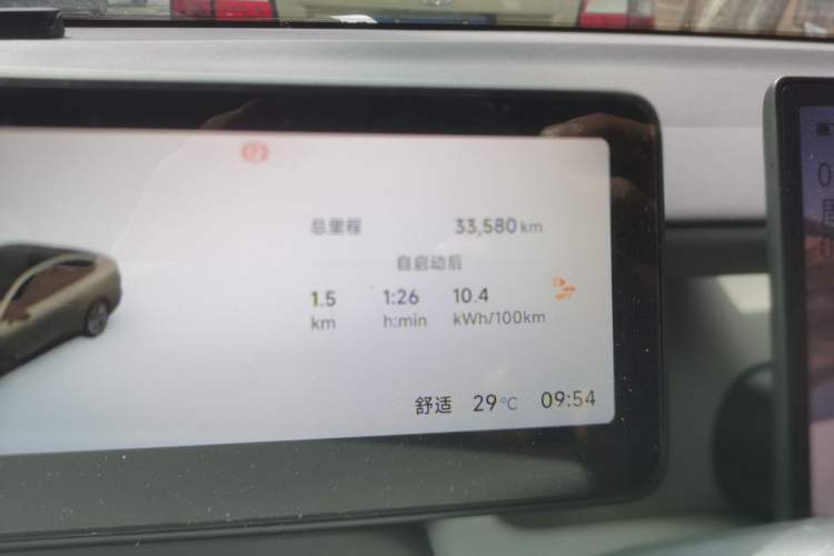 Used Leapmotor B01 2025 650 Enjoyment Edition Odometer Close Up