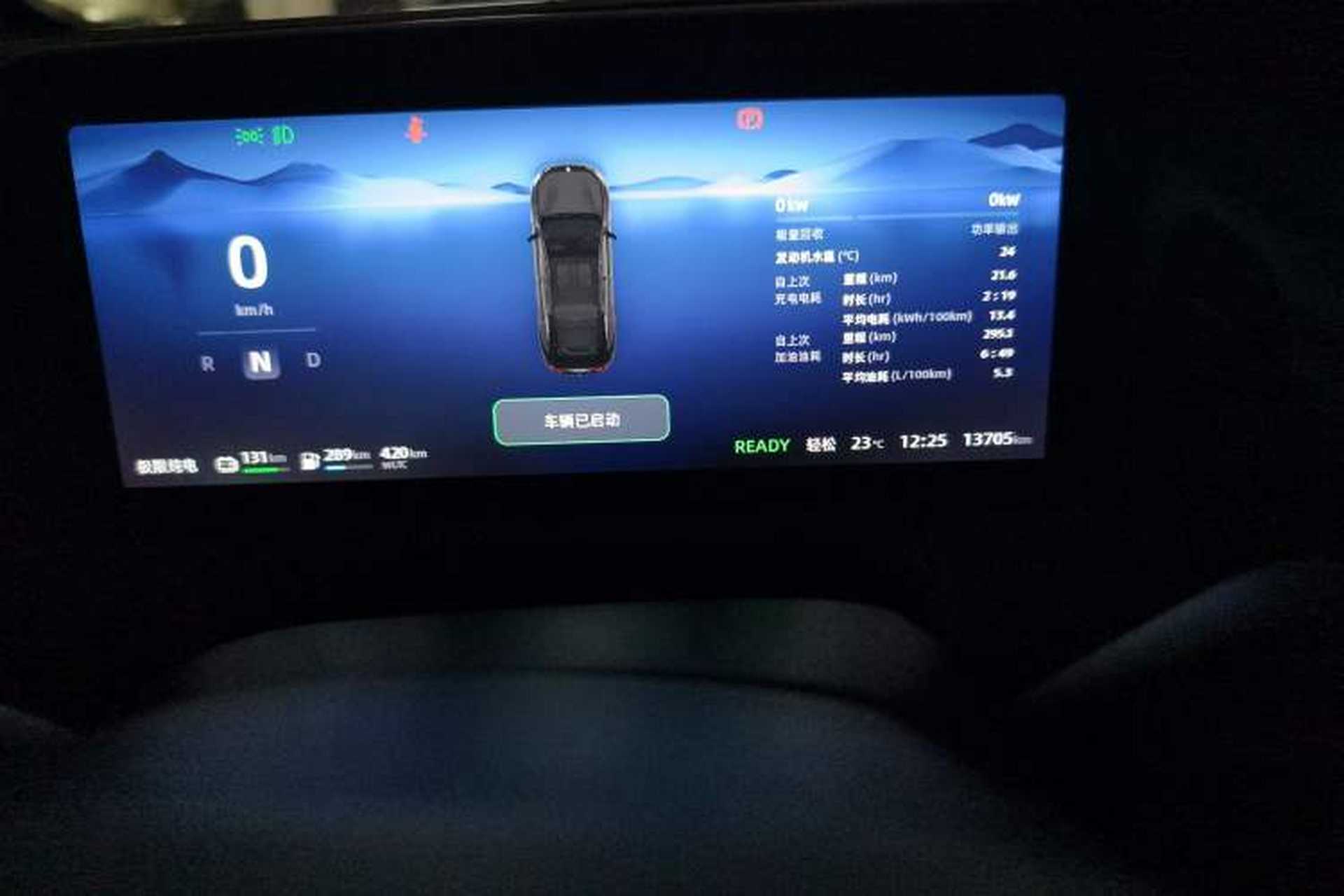 Used Leapmotor C01 2023 Range-Extended 216 Comfort Edition Odometer Close Up