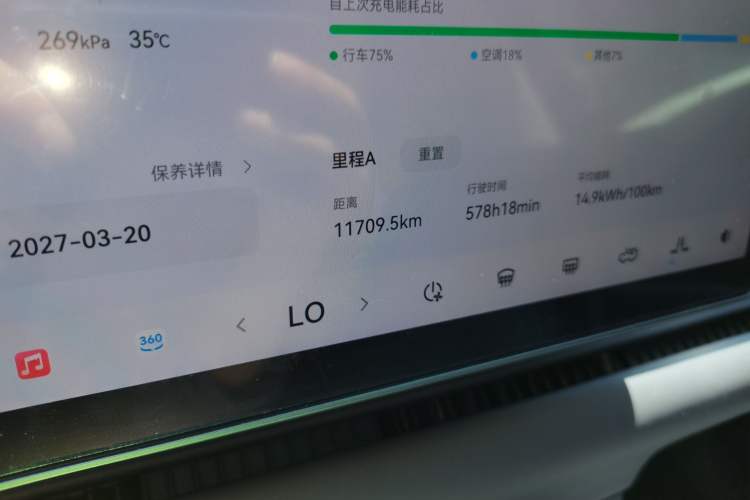 Used Leapmotor C16 2024 All-Electric 580 Luxury Edition Odometer Close Up