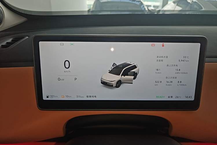Used Leapmotor C16 2026 Extended-Range 280 LiDAR Zhizun Edition 6 Seats Instrument Cluster