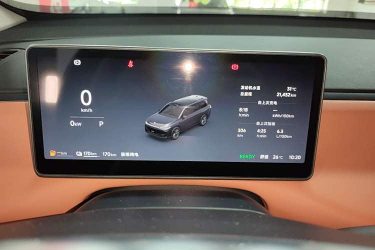 Used Leapmotor C16 2026 Extended-Range 280 LiDAR Zhizun Edition 6 Seats Instrument Cluster