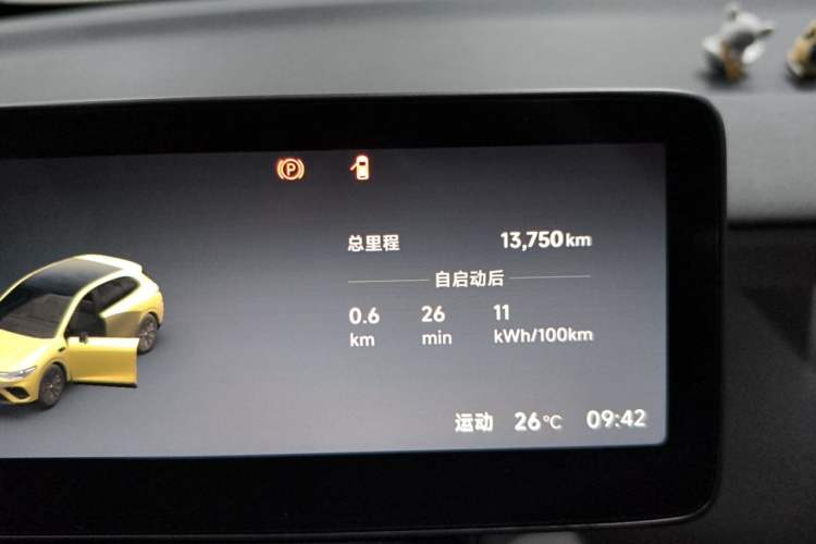 Used Leapmotor Lafa5 2026 Model 515 Pro Odometer Close Up