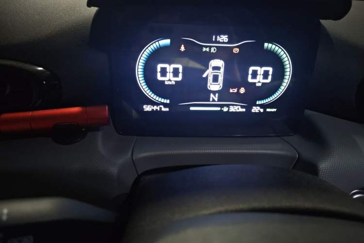 Used Leapmotor T03 2020 400 Lite Edition Odometer Close Up