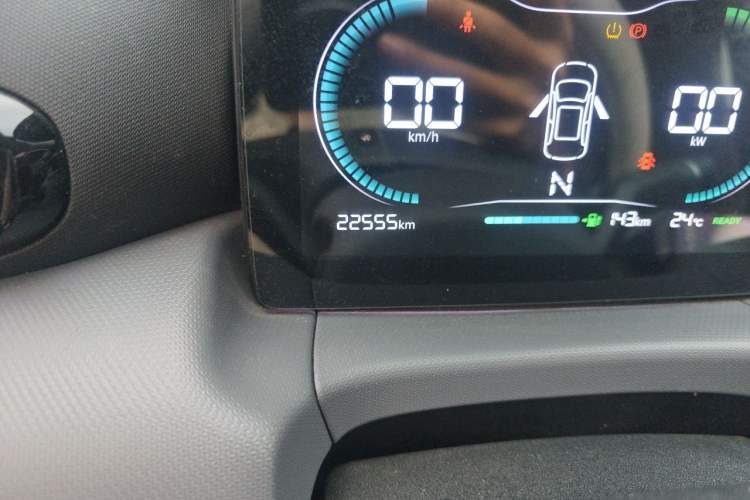 Used Leapmotor T03 2021 400 Lite Edition Lithium Iron Phosphate Odometer Close Up