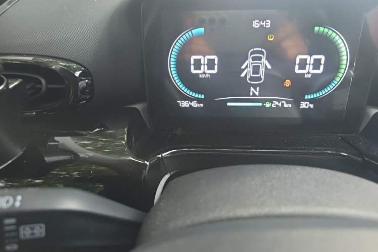 Used Leapmotor T03 2022 Crystal Edition Odometer Close Up