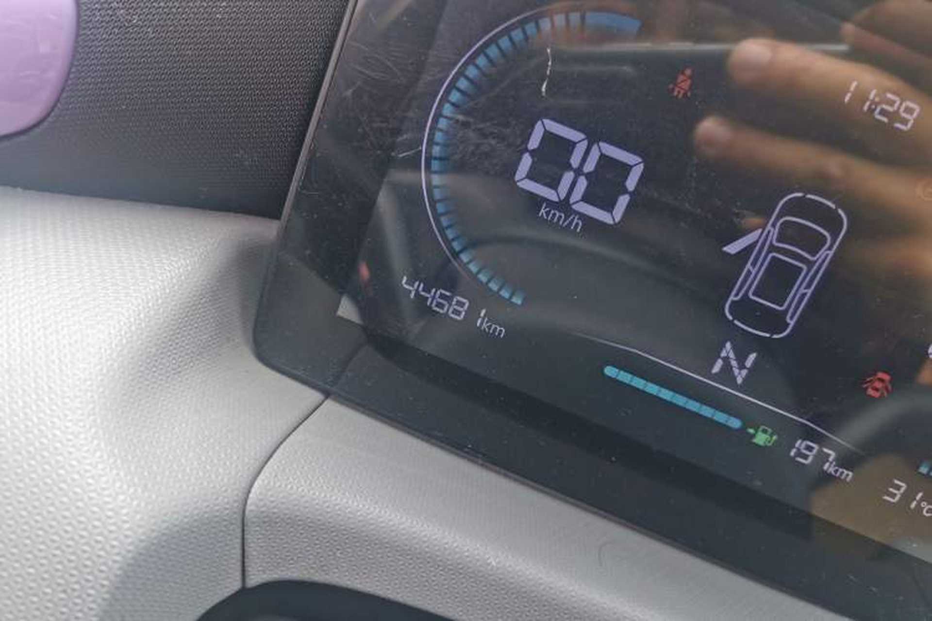 Used Leapmotor T03 2022 Amber Edition Odometer Close Up