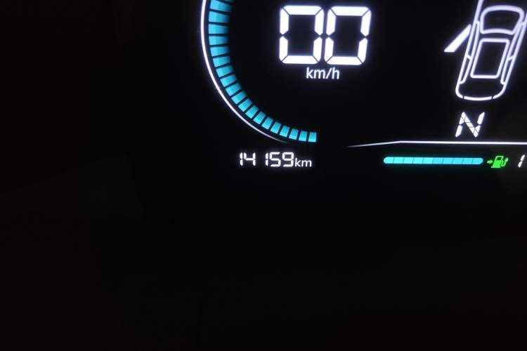 Used Leapmotor T03 2022 Crystal Edition Odometer Close Up