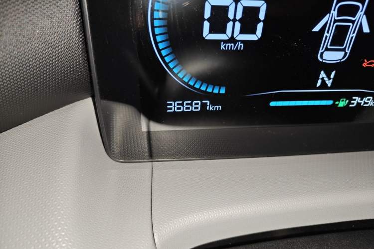 Used Leapmotor T03 2022 Crystal Edition Odometer Close Up