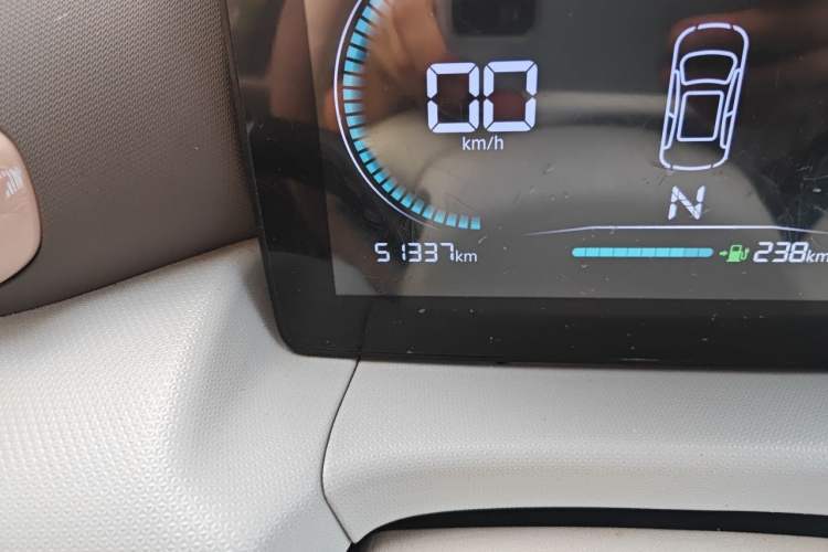 Used Leapmotor T03 2023 310 Lite Edition Odometer Close Up
